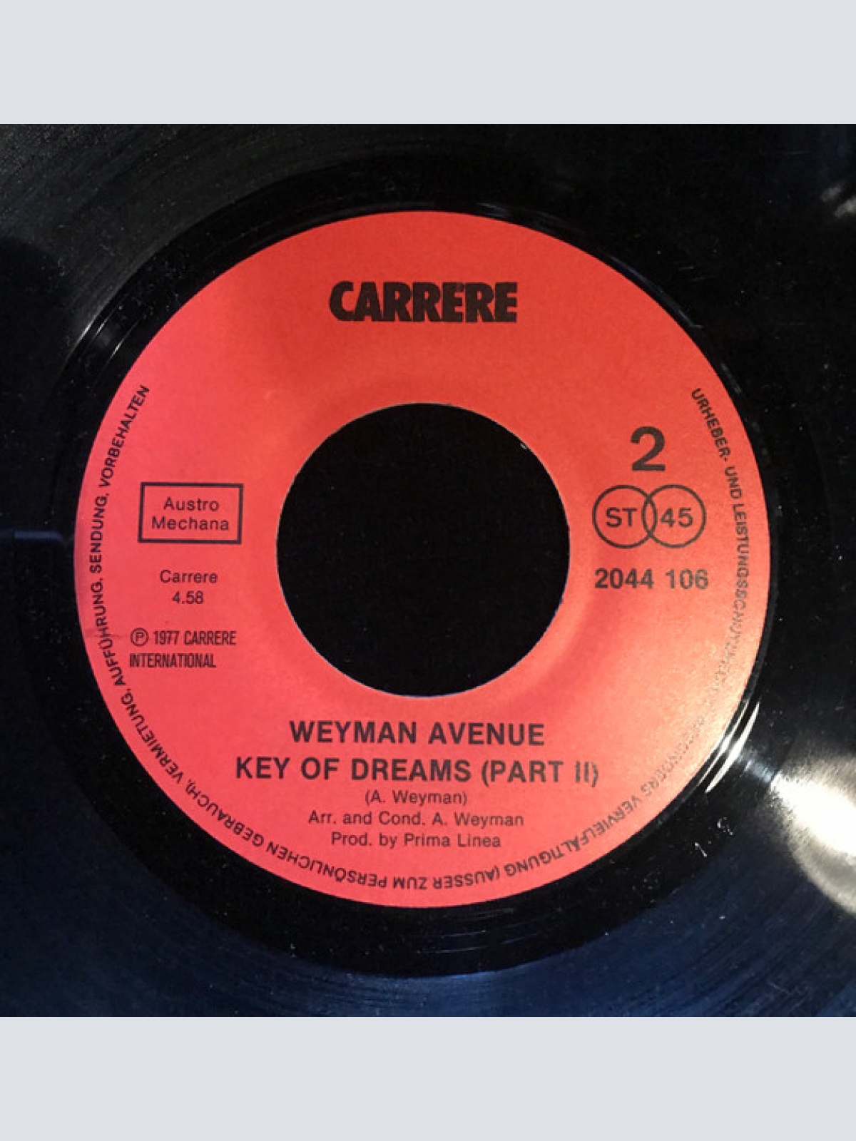 Vinyl / Weyman Avenue - Key Of Dreams