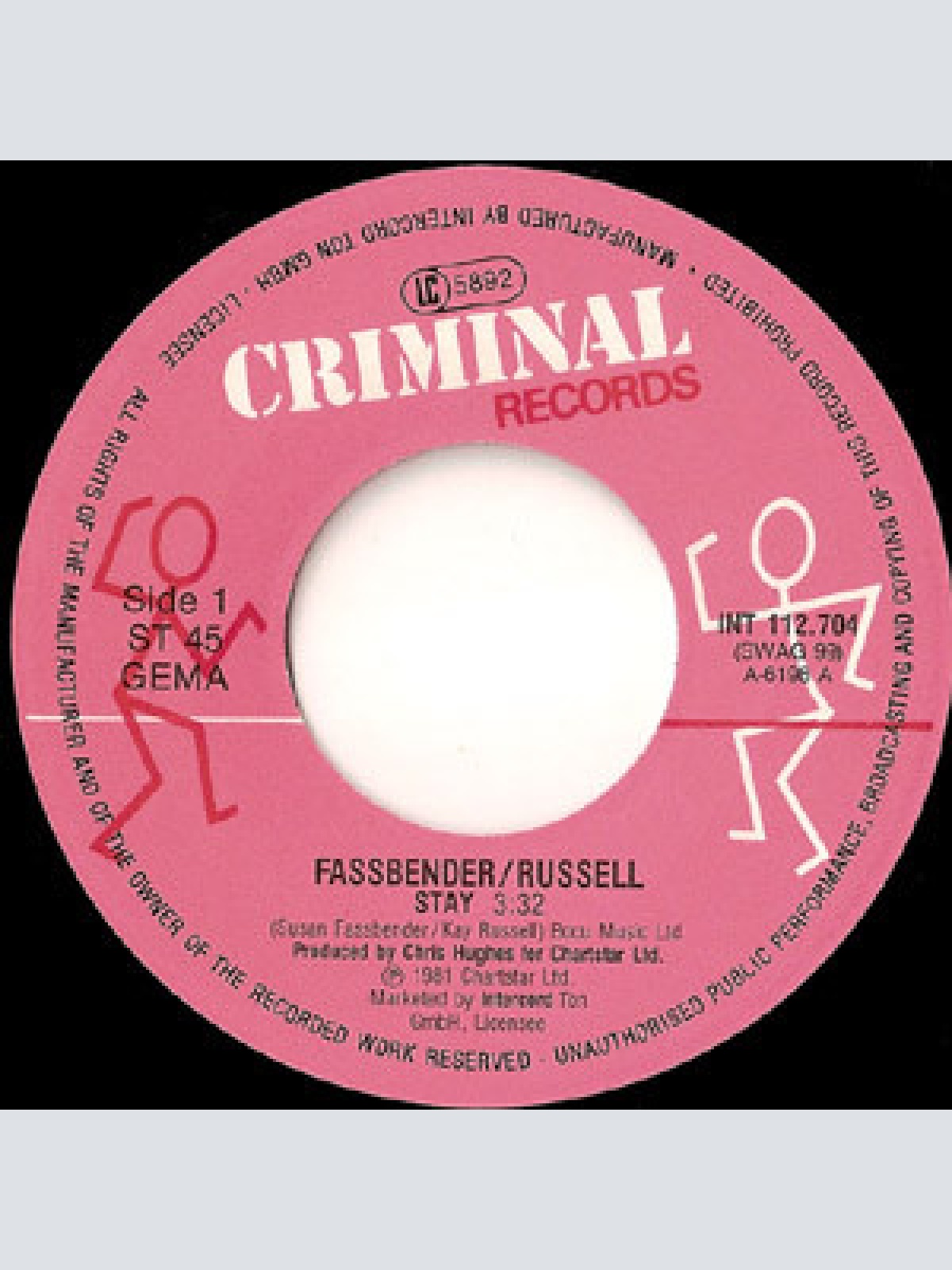 Vinyl / Fassbender* • Russell* - Stay
