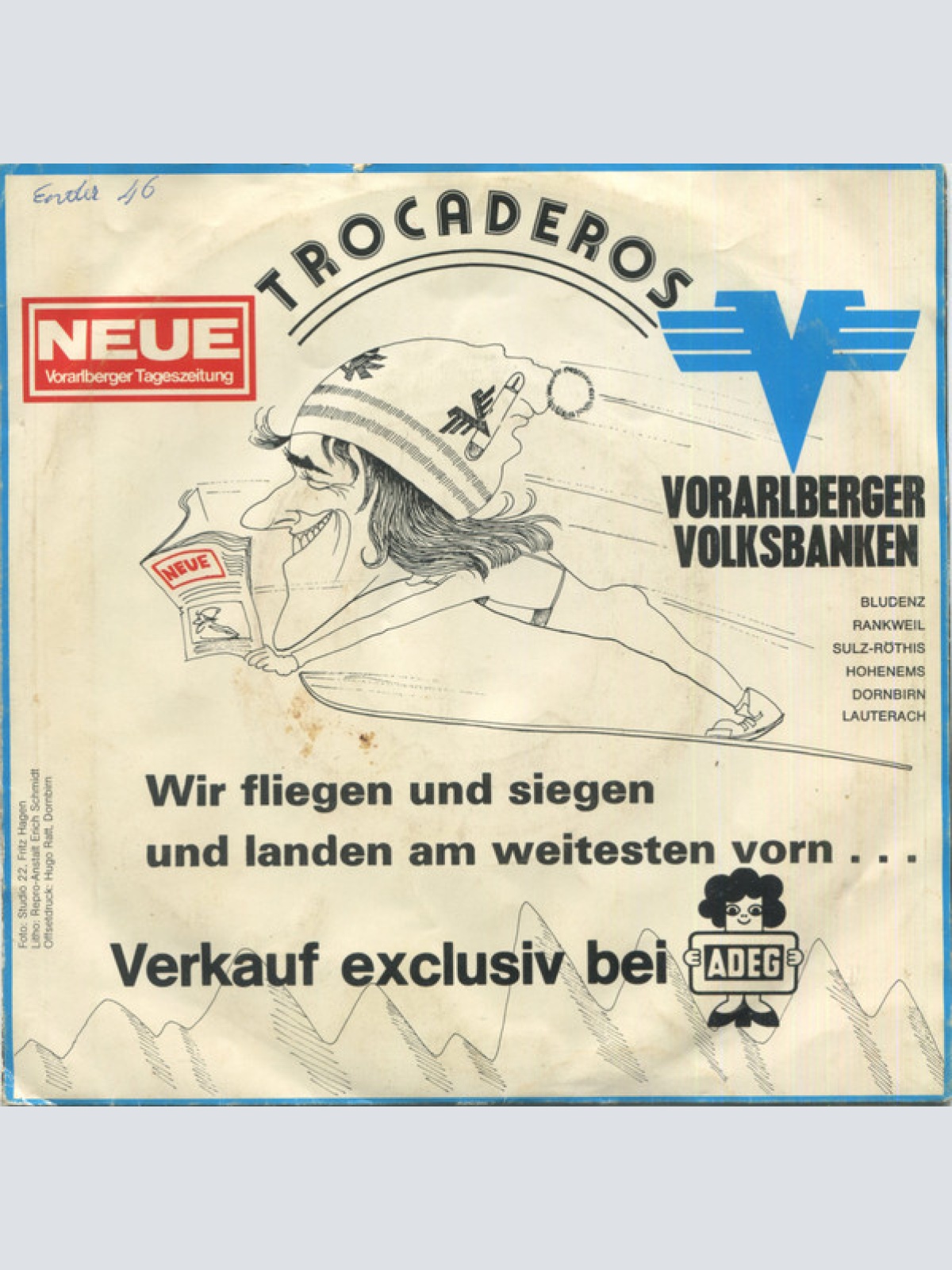 Vinyl / Toni Innauer, 4 Trocaderos* - Der Schanzentoni