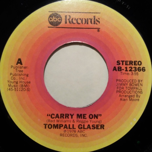 Vinyl / Tompall Glaser - Carry Me On