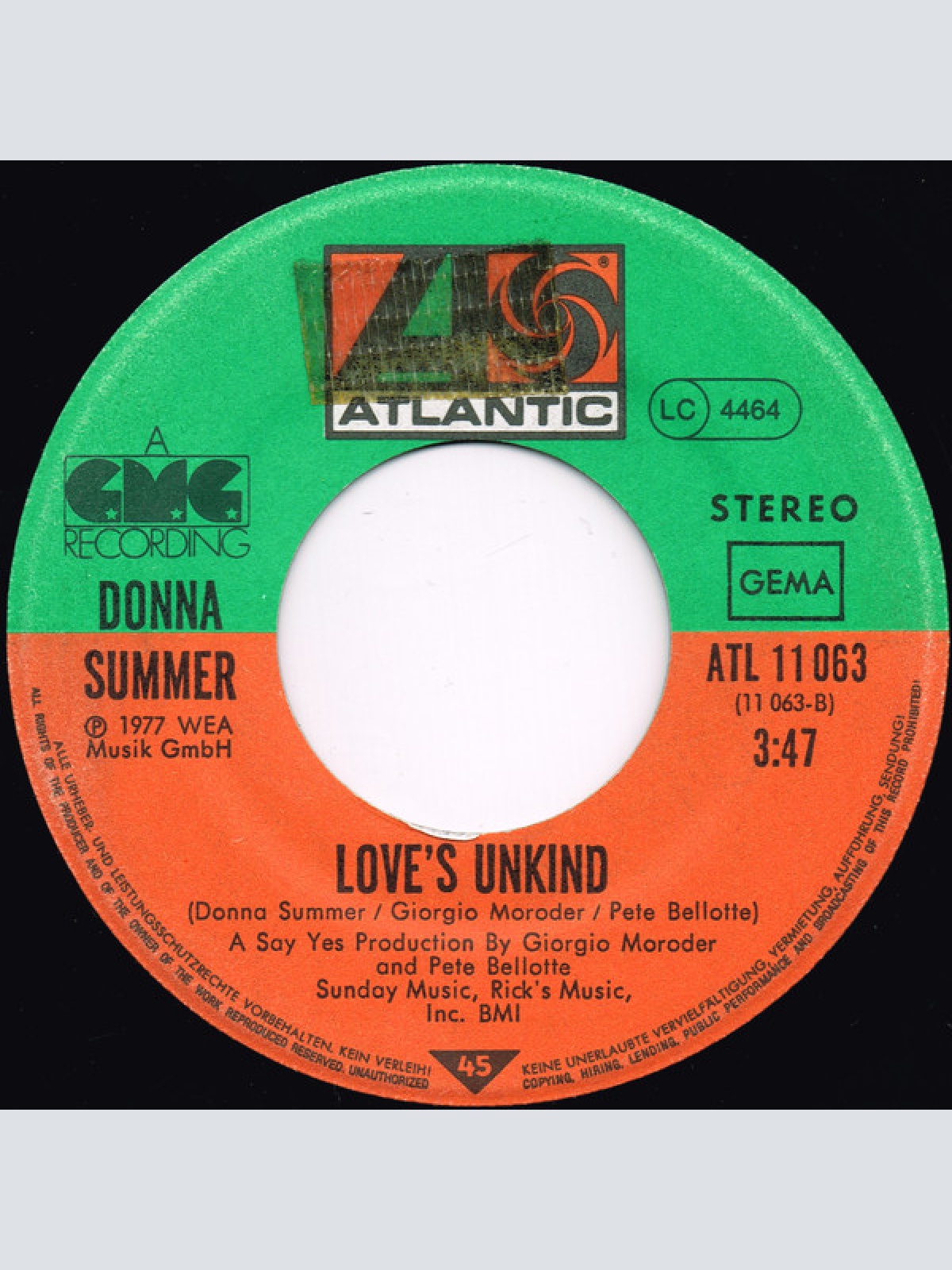 Vinyl / Donna Summer - Love's Unkind