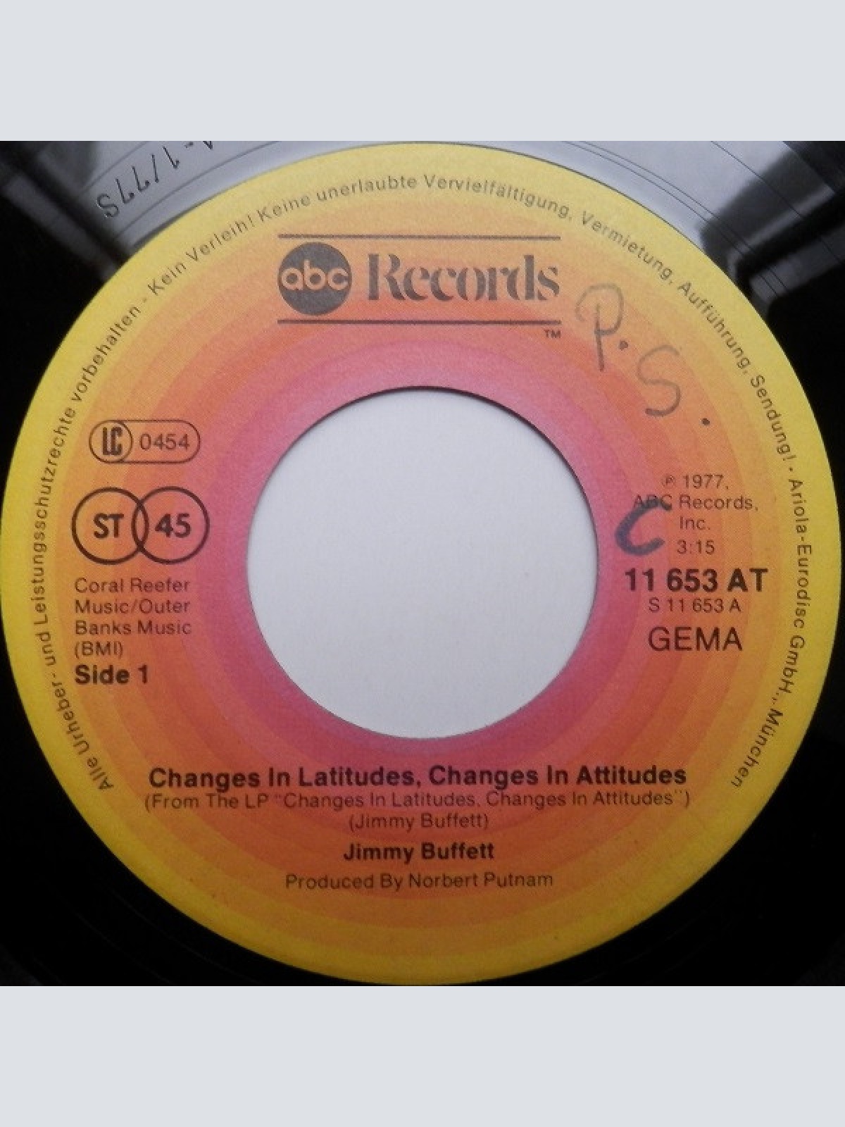 Vinyl / Jimmy Buffett - Changes In Latifudes Changes In Attifudes