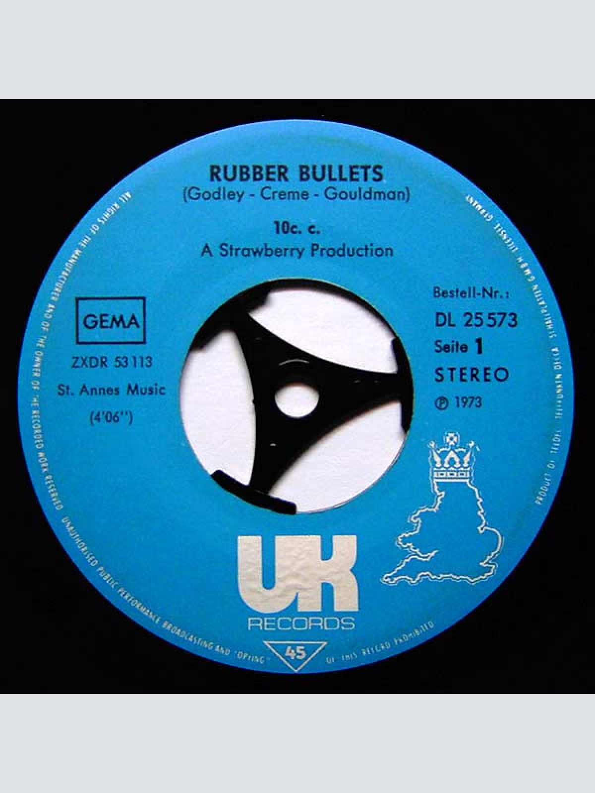 Vinyl / 10 C.C.* - Rubber Bullets / Waterfall