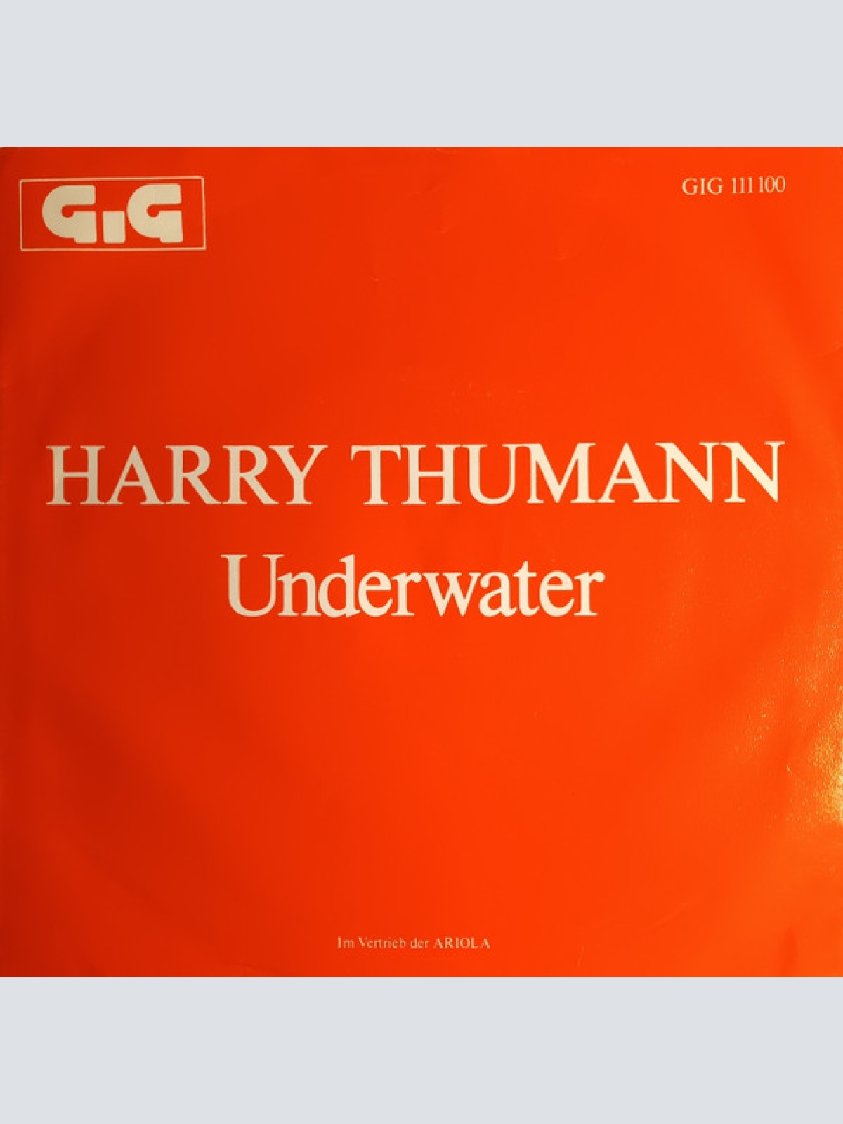 Vinyl / Harry Thumann - Underwater