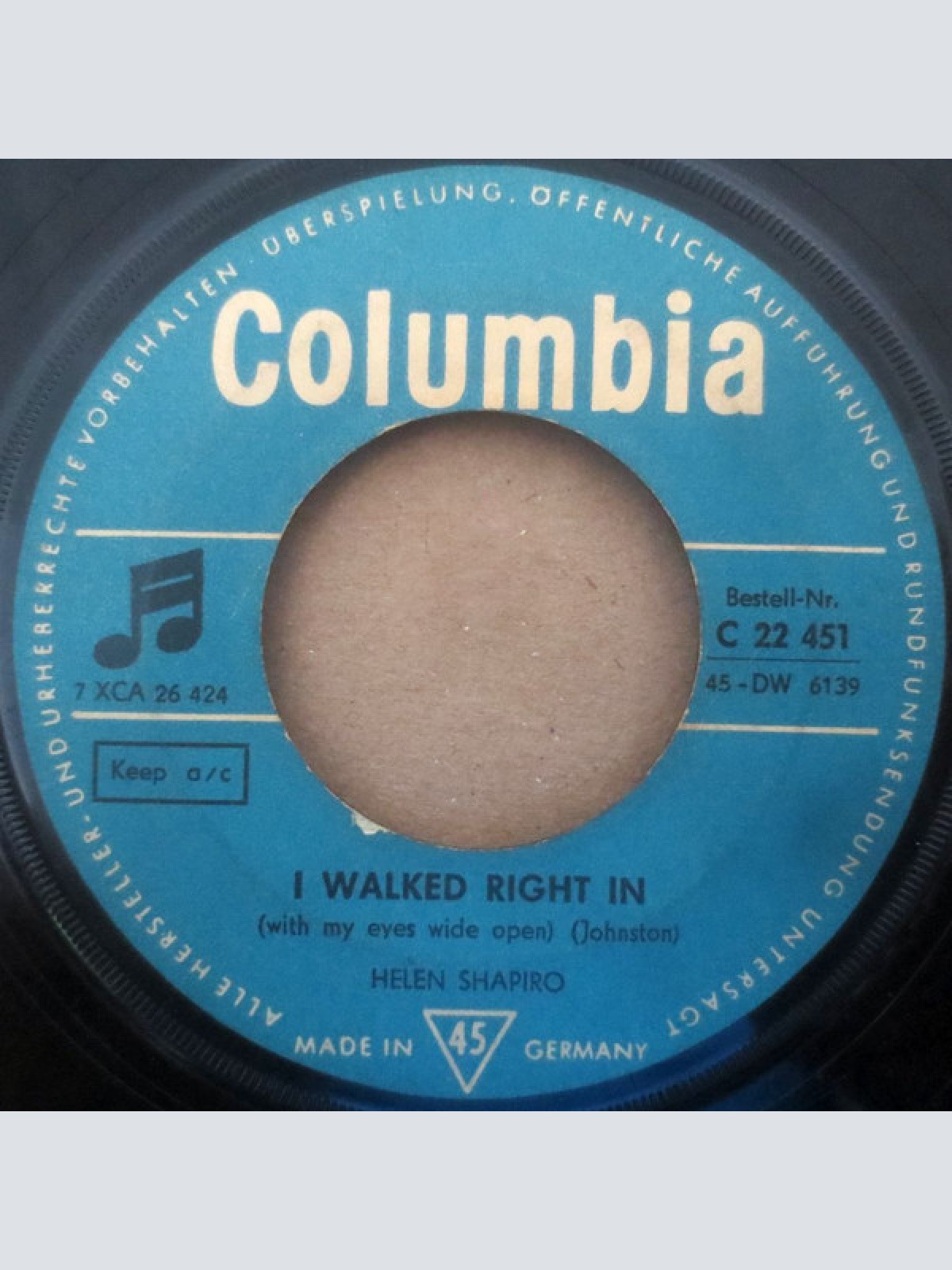 Vinyl / Helen Shapiro - I Walked Right In