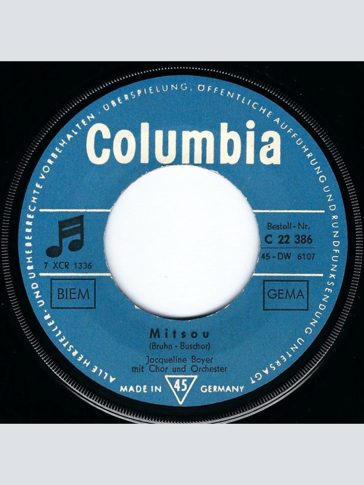 Vinyl / Jacqueline Boyer - Mitsou