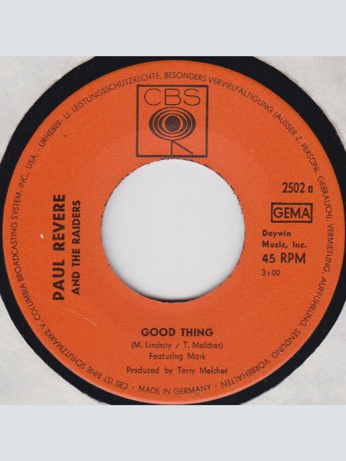 Vinyl / Paul Revere & The Raiders Featuring Mark* - Good Thing