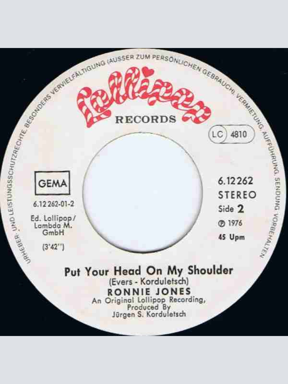 Vinyl / Ronnie Jones - Soul Sister