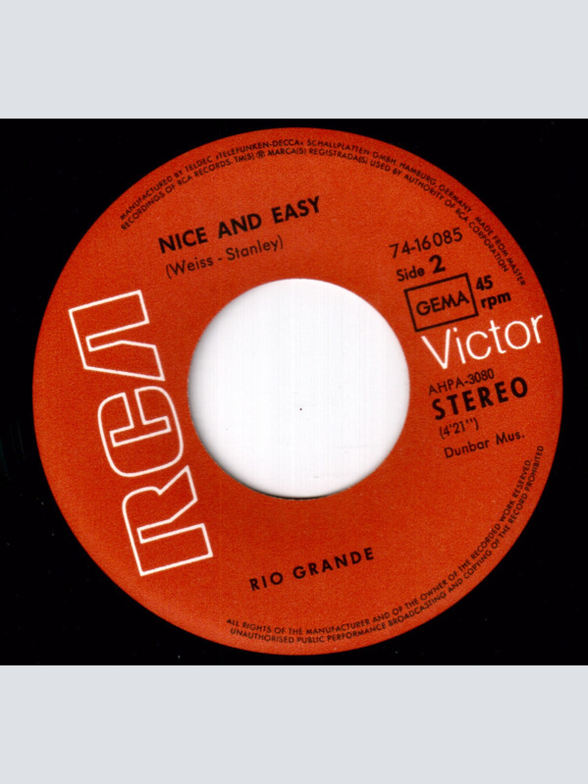 Vinyl / Rio Grande (4) - Before My Time