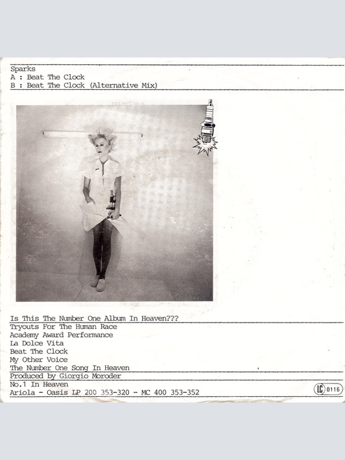 Vinyl / Sparks - Beat The Clock