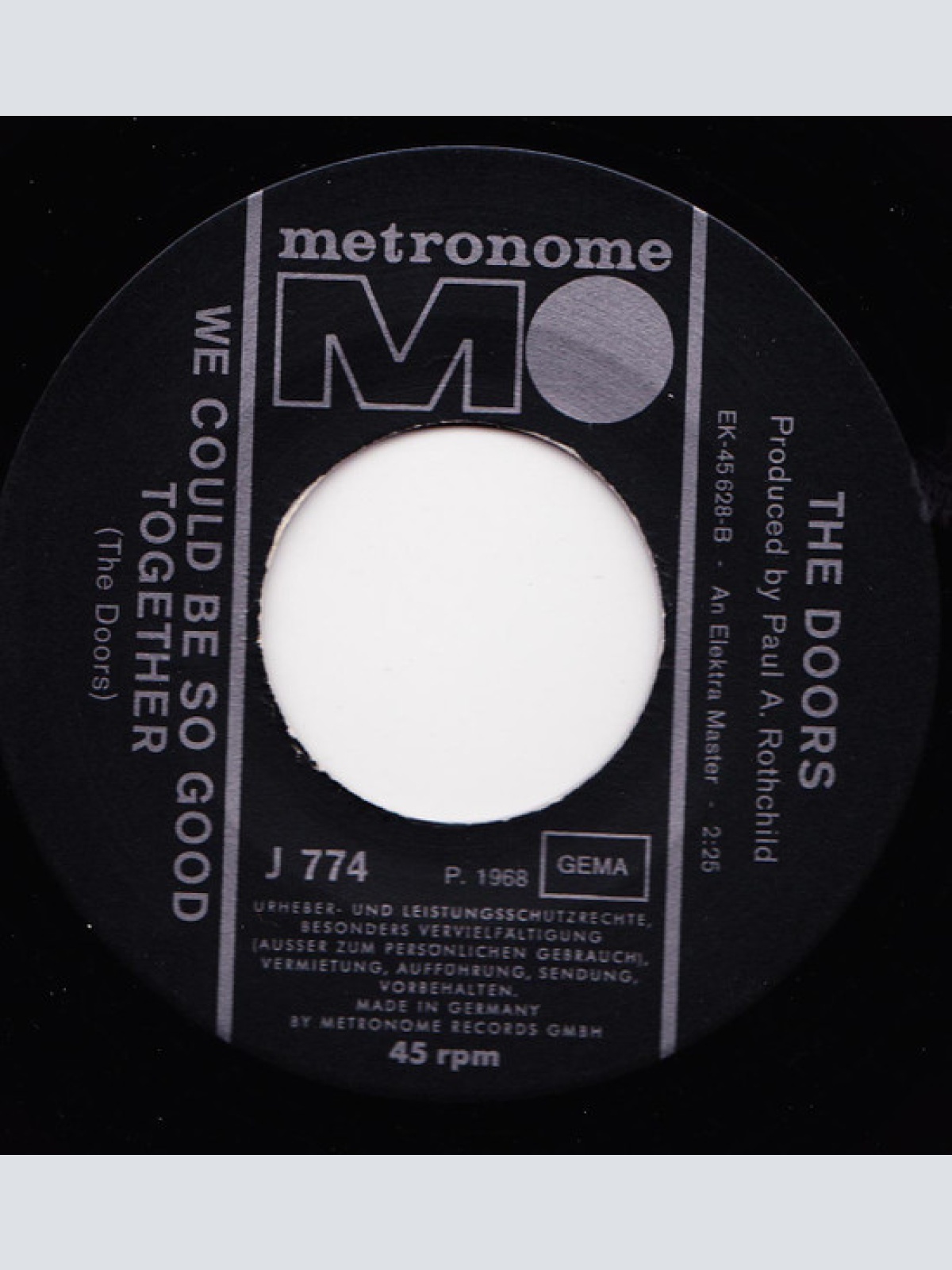 Vinyl / The Doors - The Unknown Soldier / We Could Be So Good Together