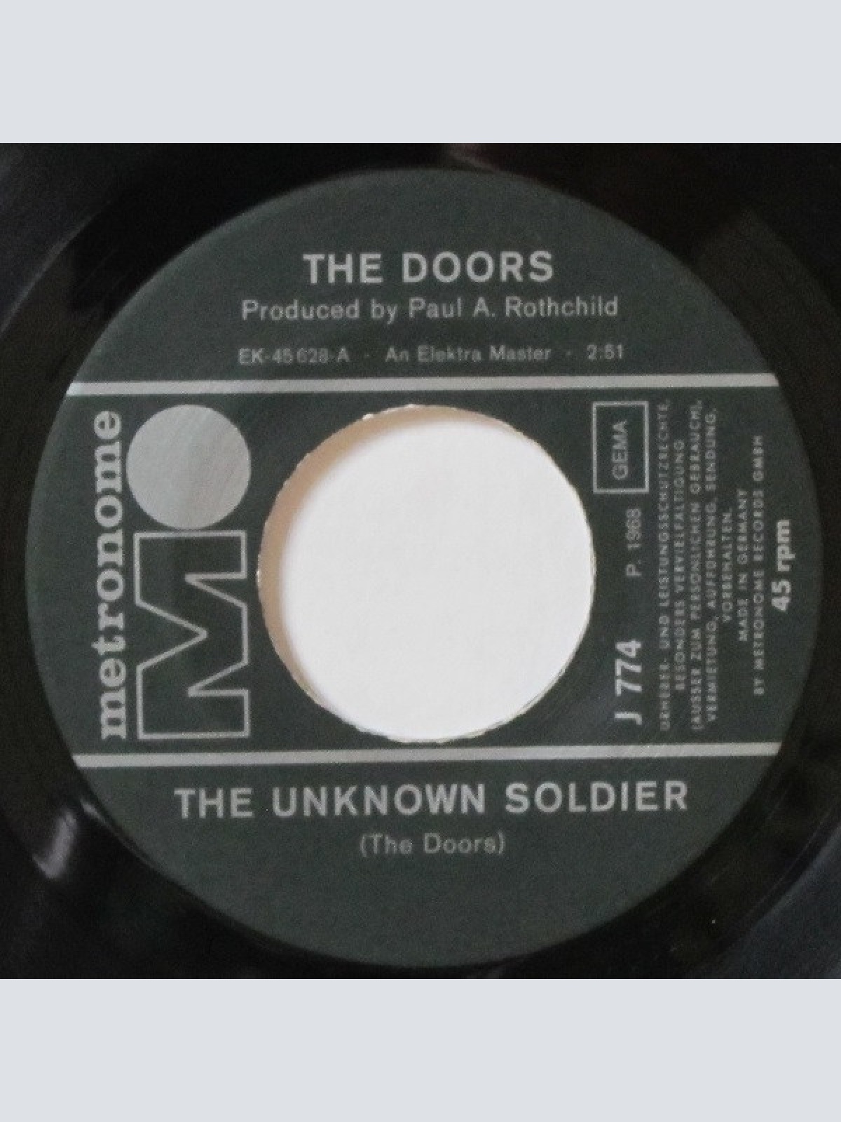 Vinyl / The Doors - The Unknown Soldier / We Could Be So Good Together