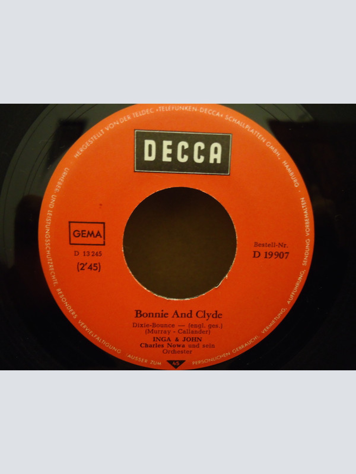 Vinyl / Inga* und John* - Bonnie And Clyde / Frankie And Johnny