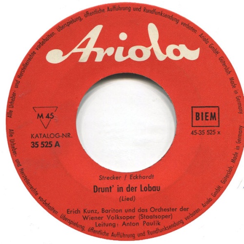 Vinyl / Erich Kunz Und Das Orchester Der Wiener Volksoper* ; Leitung: Anton Paulik / Erich Kunz Und Die Wiener Schrammeln - Drunt' In Der Lobau / Fiakerlied