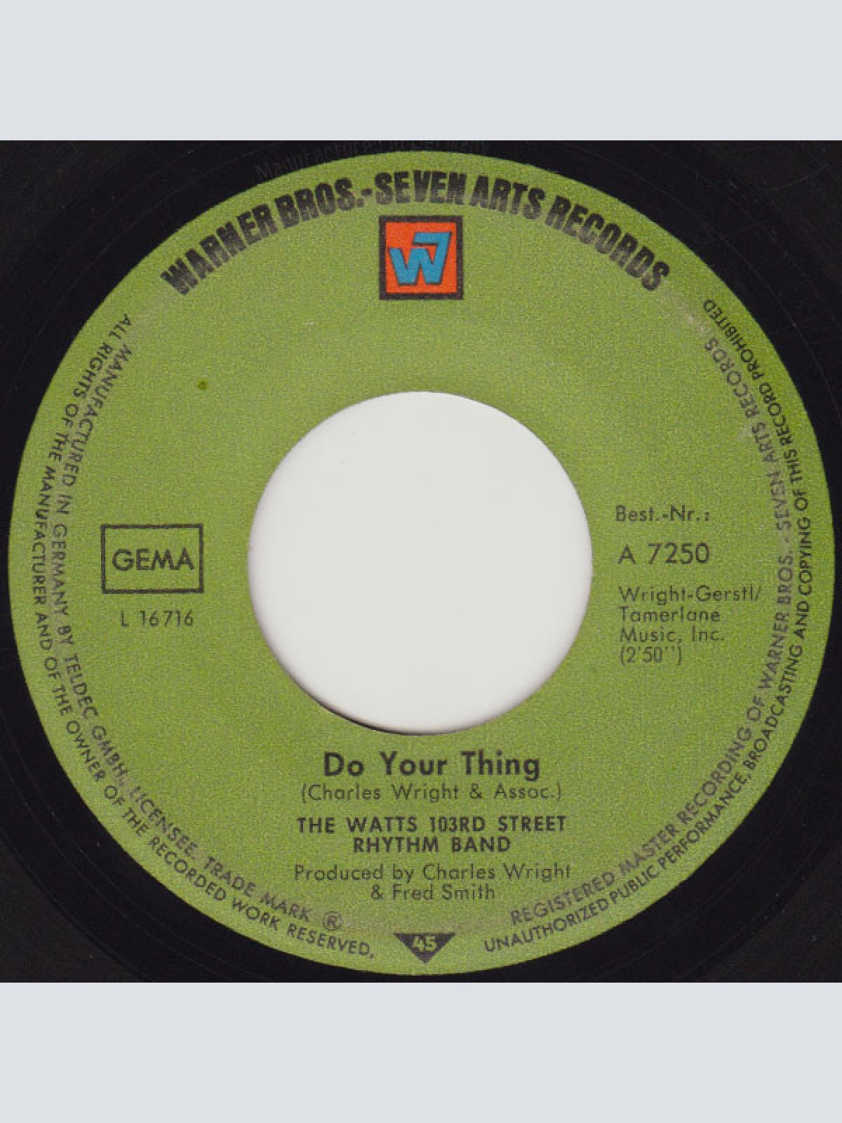 Vinyl / The Watts 103rd Street Rhythm Band* - Do Your Thing / A Dance, A Kiss And A Song