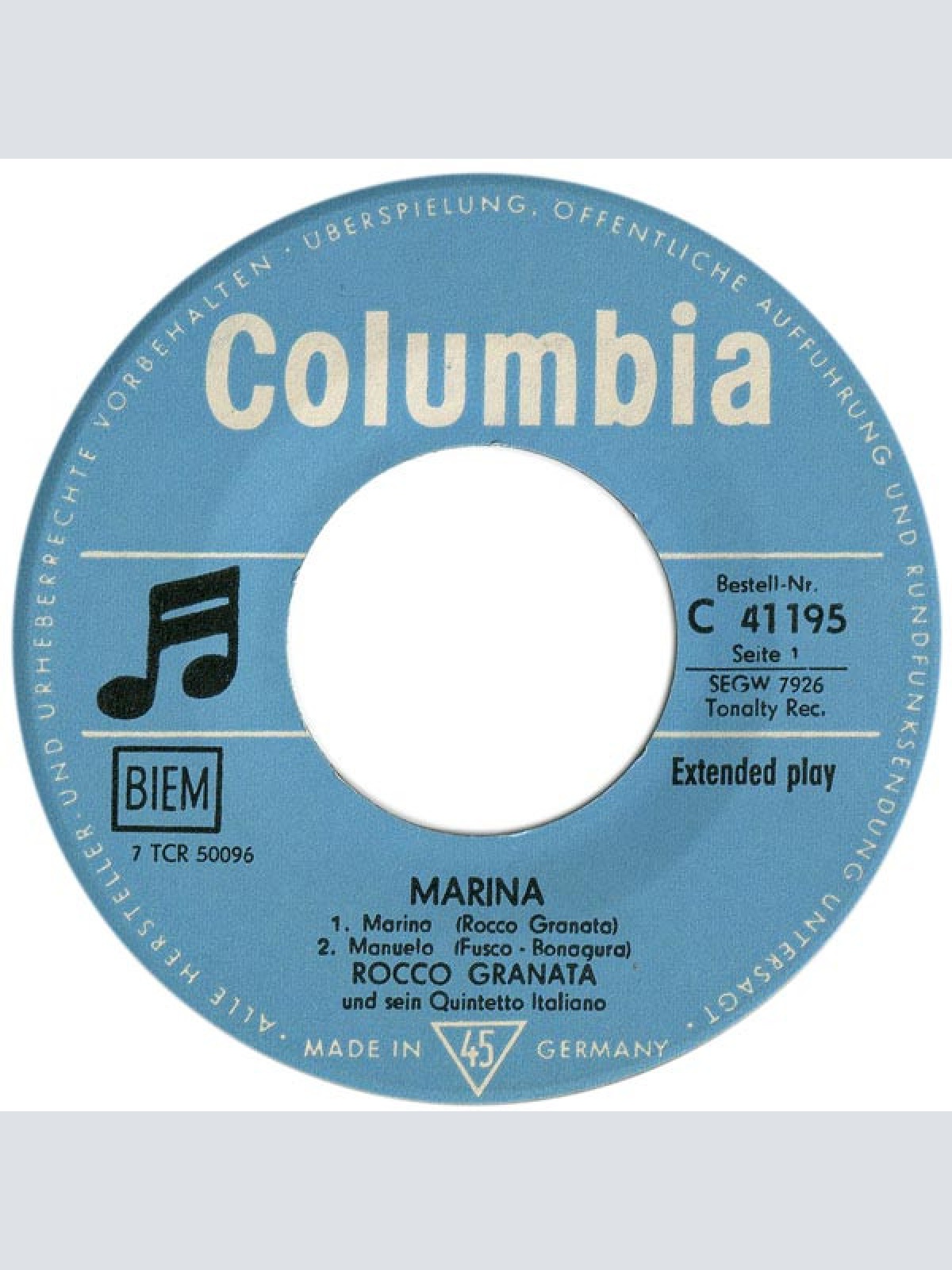 Vinyl / Rocco Granata - Marina