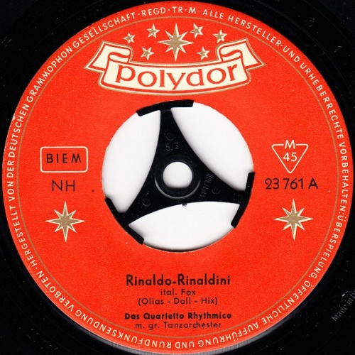 Vinyl / Das Quartetto Rhythmico - Rinaldo-Rinaldini / Die Farbe Der Liebe