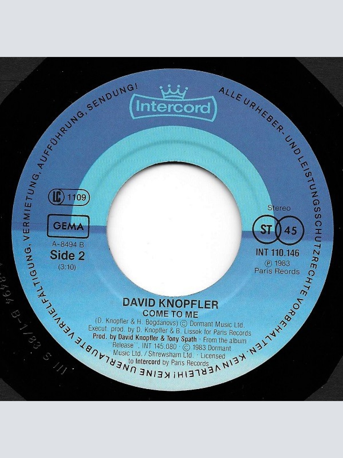 Vinyl / David Knopfler - Soul Kissing