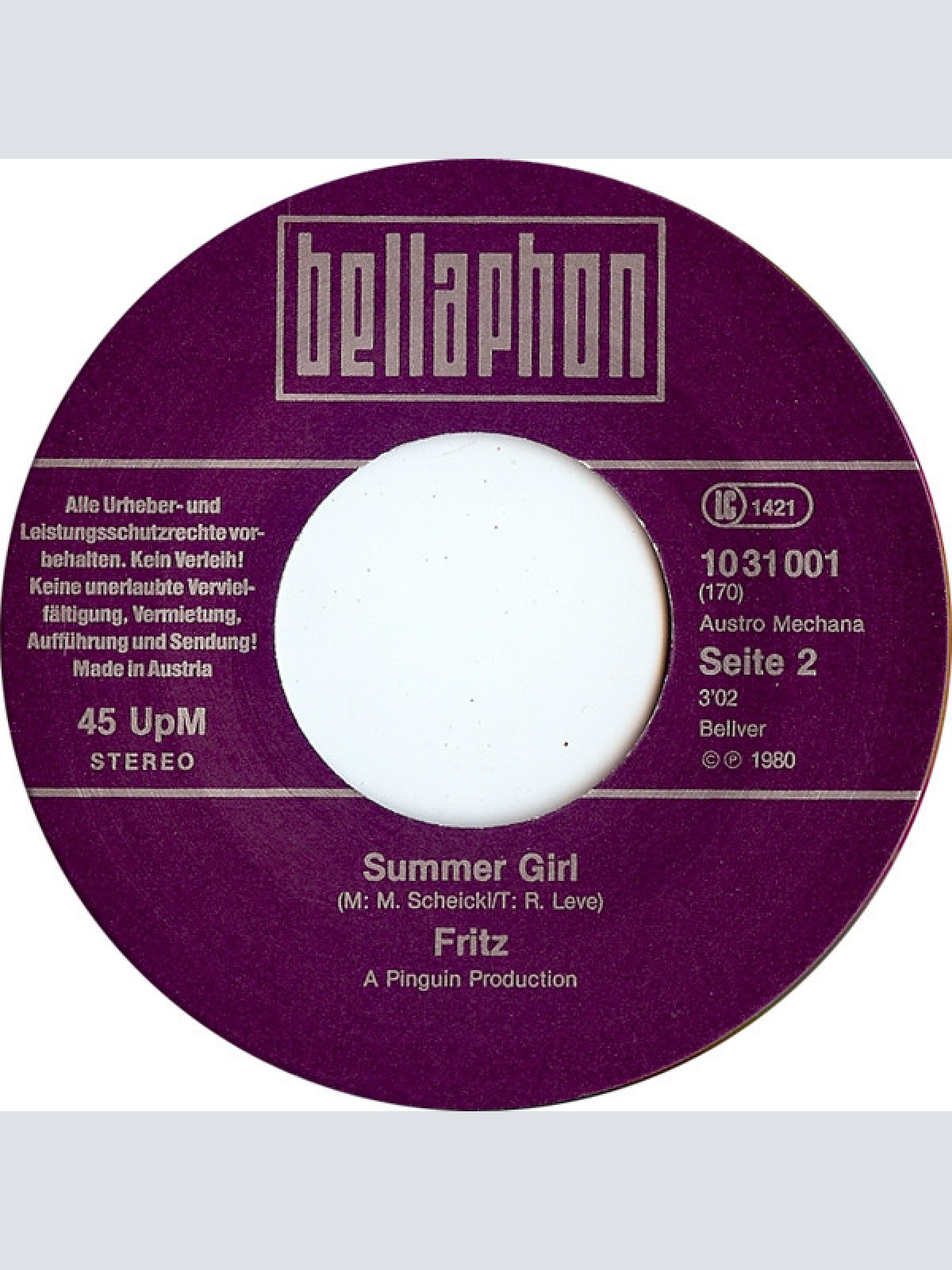 Vinyl / Fritz - Jungle Cry