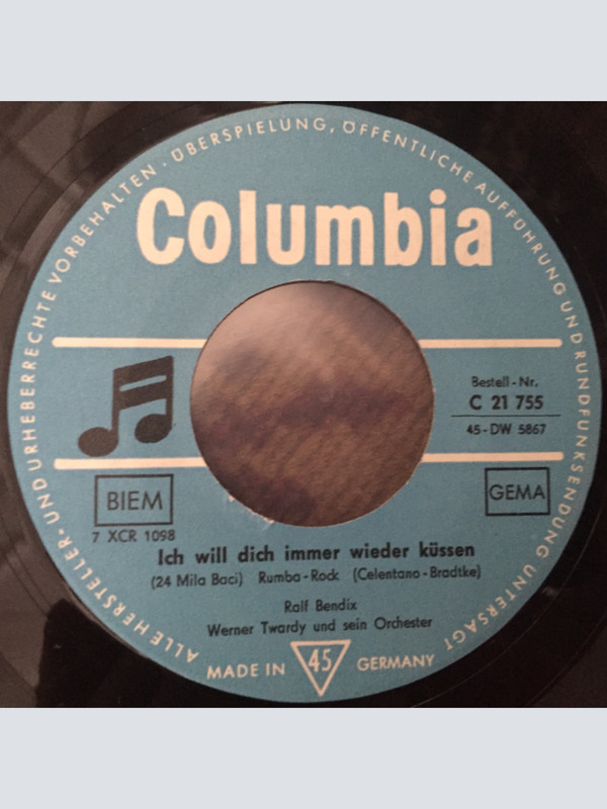 Vinyl / Ralf Bendix - Charleston One-Step / Ich Will Dich Immer Wieder Küssen