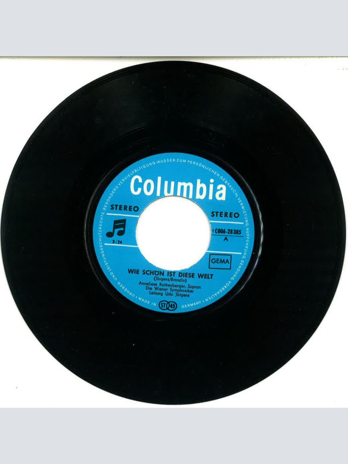 Vinyl / Anneliese Rothenberger - Wie Schön Ist Diese Welt (Das Lied Der Fernsehlotterie 1969)