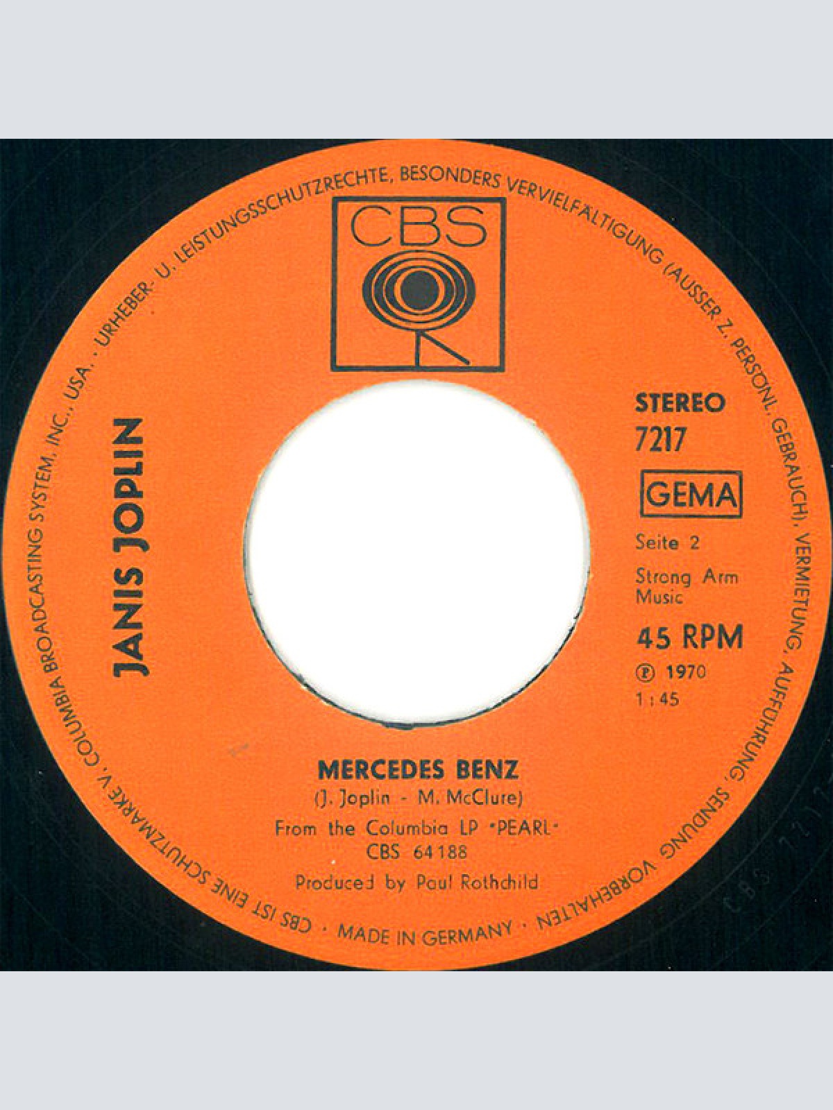 Vinyl / Janis Joplin - Cry Baby