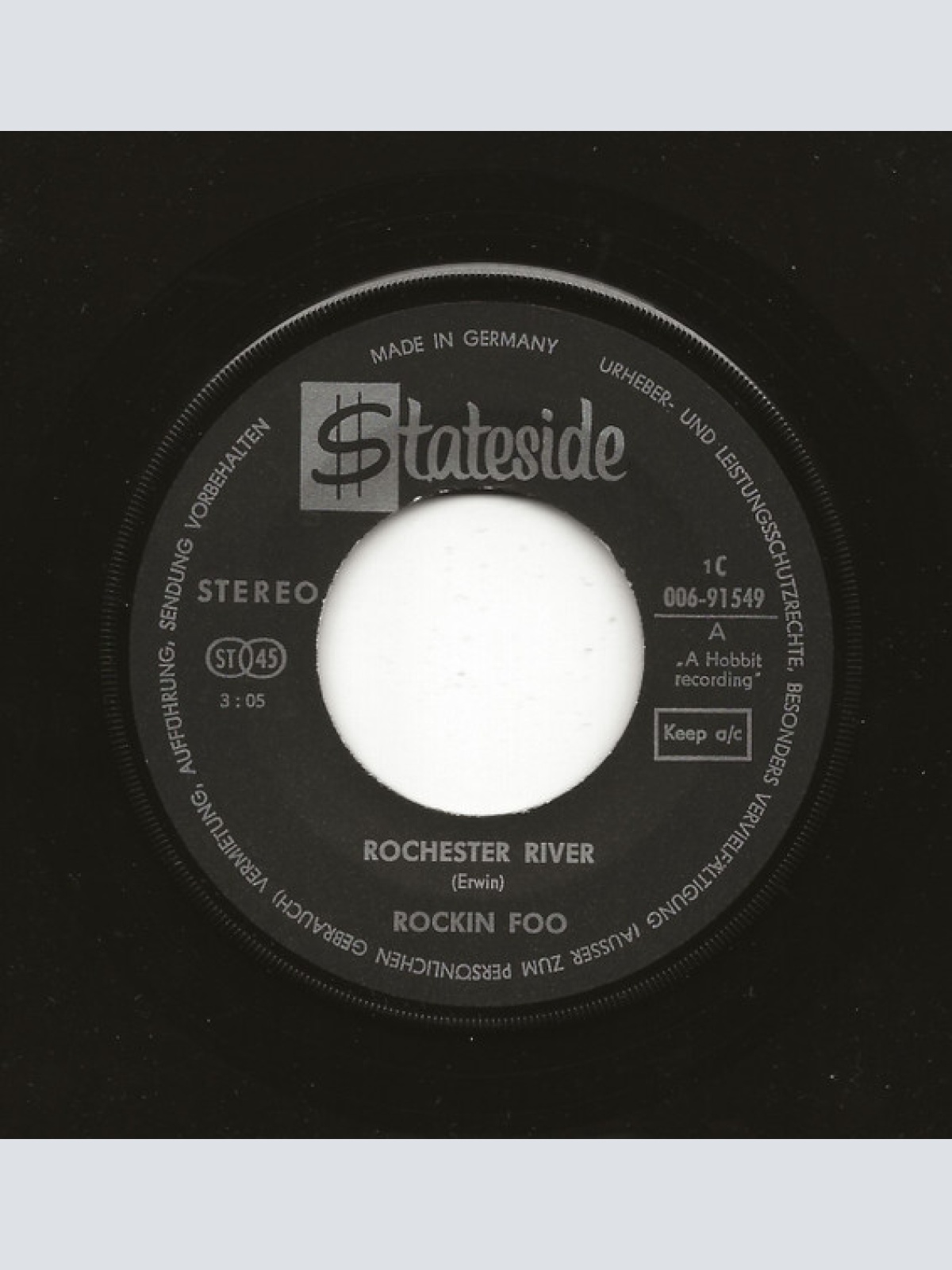 Vinyl / Rockin Foo* - Rochester River