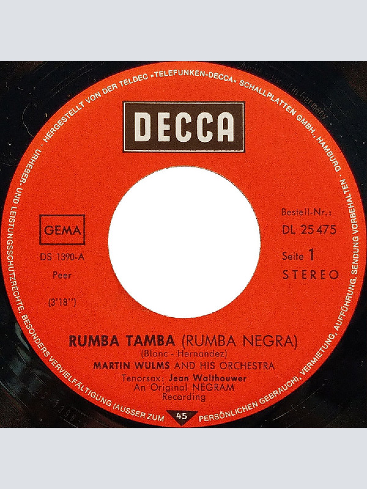 Vinyl / Martin Wulms And His Orchestra - Rumba Tamba