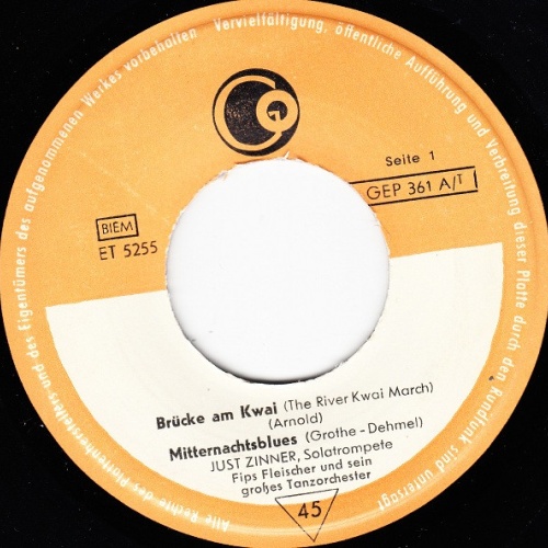 Vinyl / Just Zinner* / Karina Korten* Und Die Melodios - Brücke Am Kwai / Mitternachtsblues / Küß Mich Einmal / Melodie D'amour