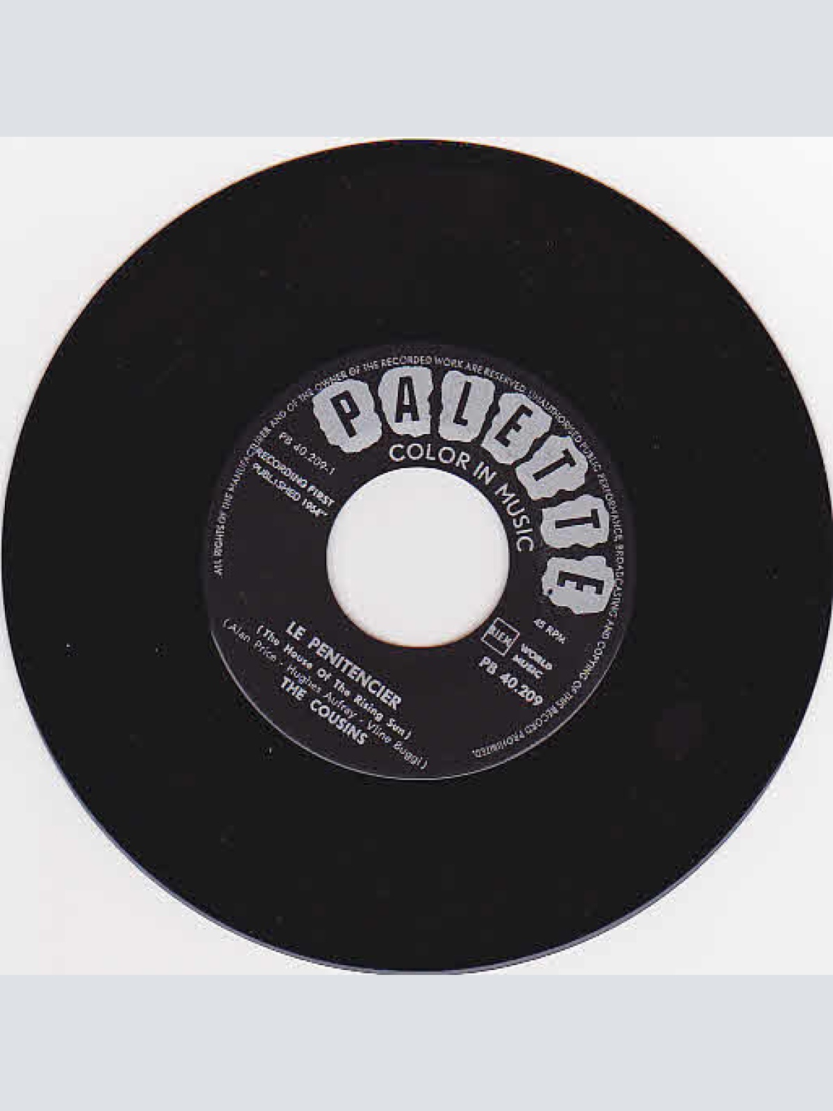 Vinyl / The Cousins - Le Pénitencier / Do Re Mi