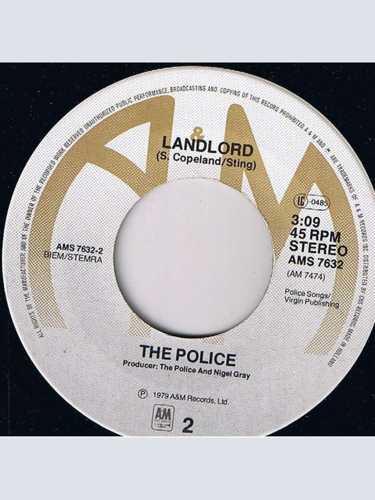 Vinyl / The Police - Message In A Bottle