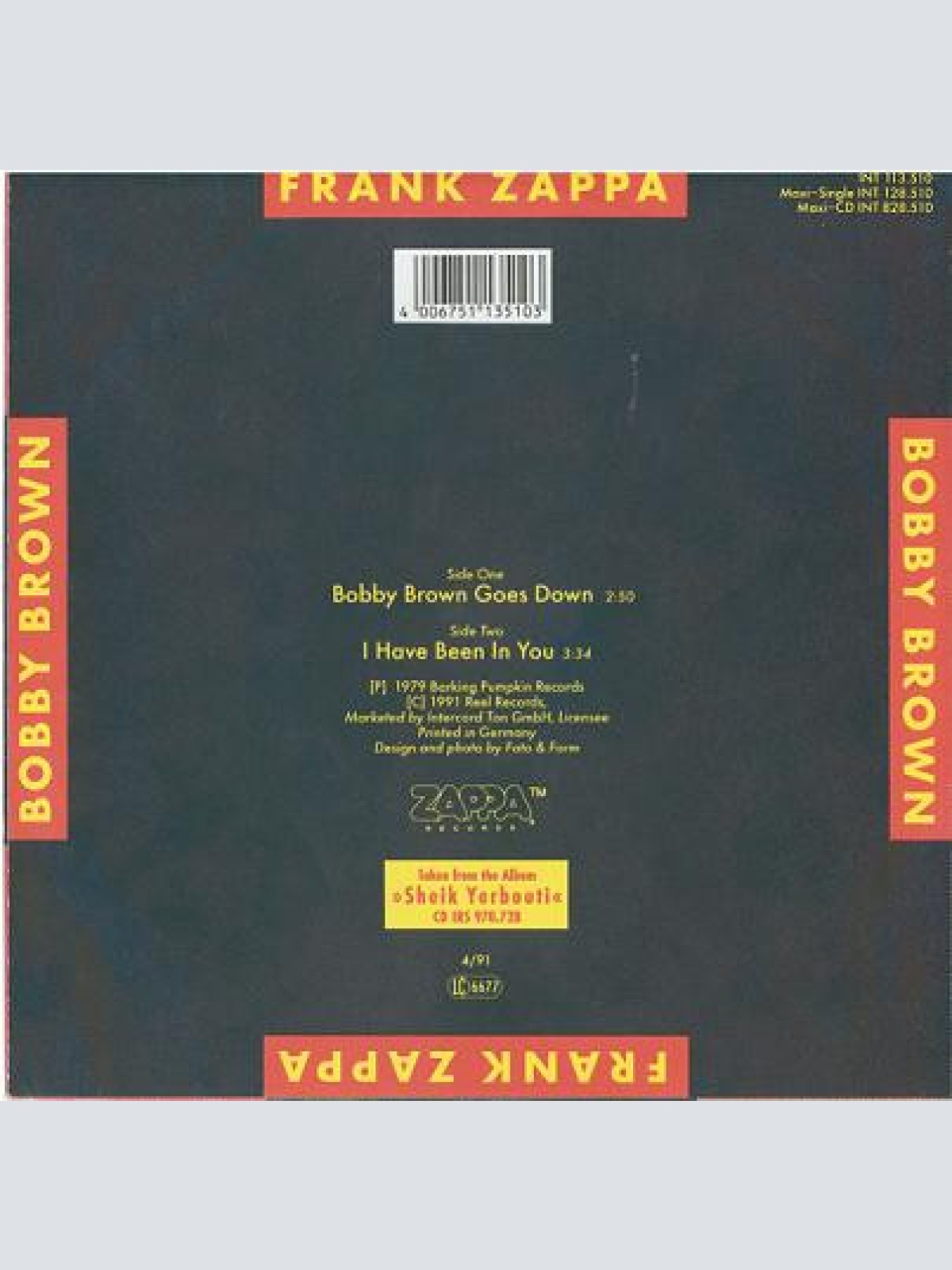 Vinyl / Frank Zappa - Bobby Brown