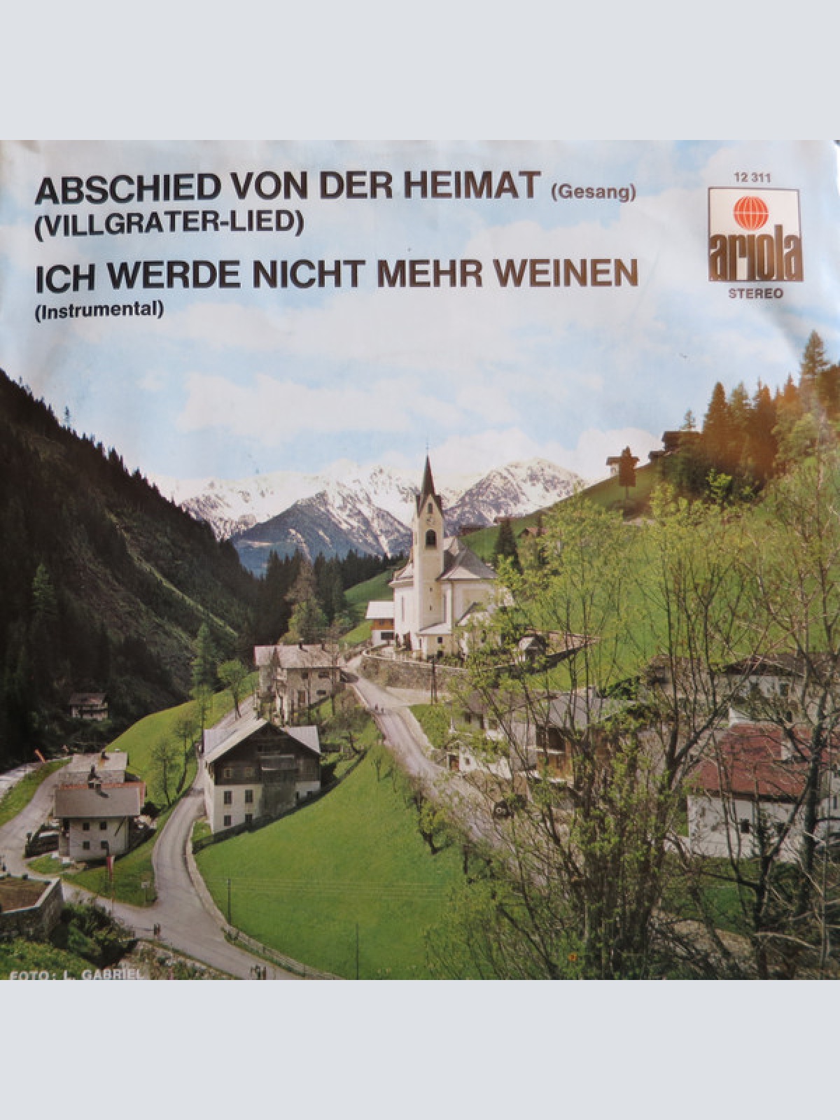 Vinyl / Die Villgrater Buam - Abschied Von Der Heimat (Villgrater-Lied)