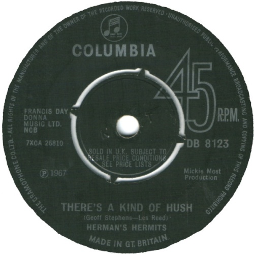 Vinyl / Herman's Hermits - There's A Kind Of Hush