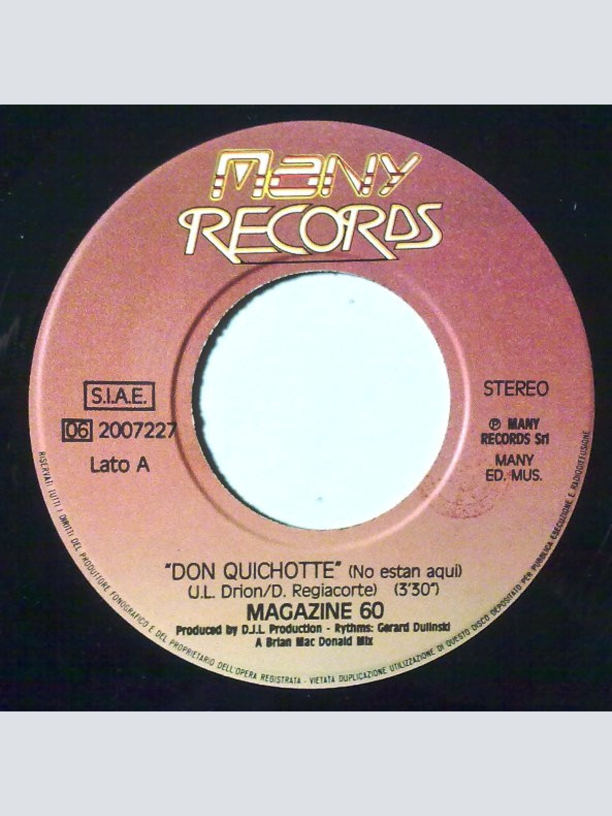 Vinyl / Magazine 60 - Don Quichotte (No Estan Aqui)