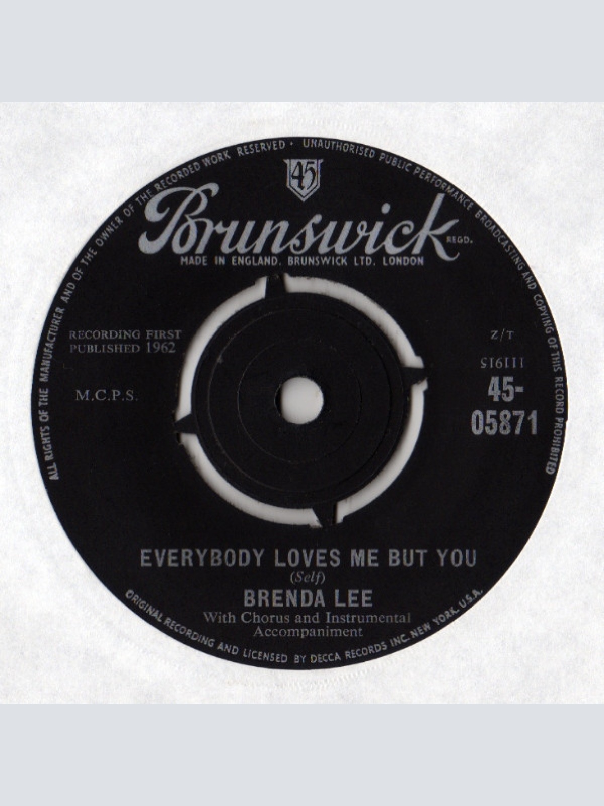 Vinyl / Brenda Lee - Here Comes That Feeling