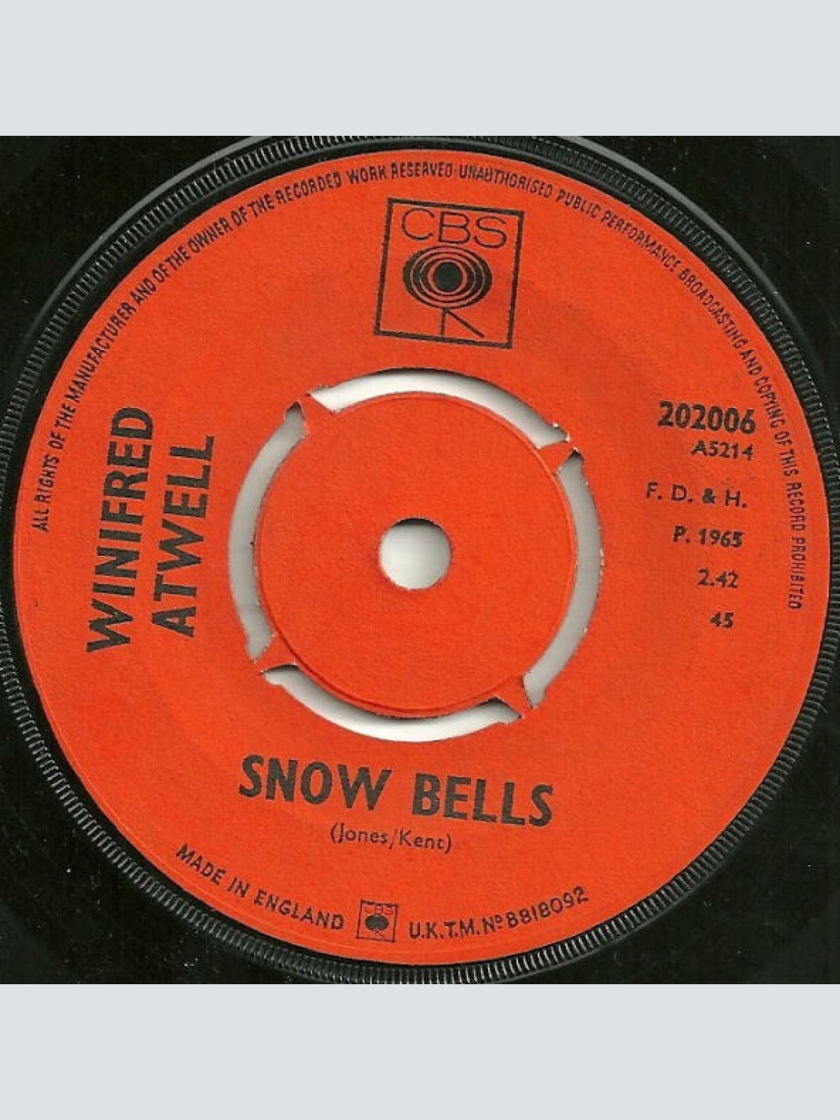 Vinyl / Winifred Atwell - Snow Bells / Flea-Market Of Paris