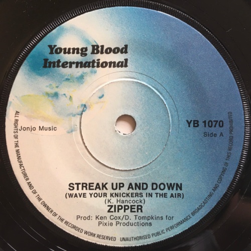 Vinyl / Zipper (10) - Streak Up And Down (Wave Your Knickers In The Air)