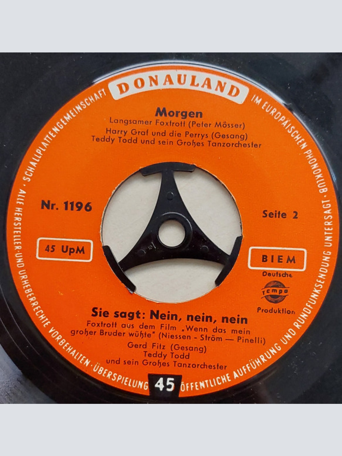 Vinyl / Teddy Todd Mit Seinem Großen Tanzorchester* / Harry Graf Und Die Perrys / Gerd Fitz - Aloha Oe / When It's Springtime In The Rockies / Morgen / Sie Sagt: Nein, Nein, Nein