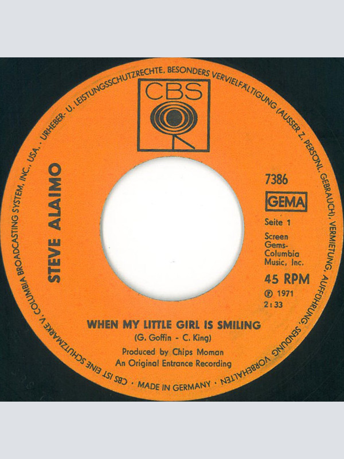 Vinyl / Steve Alaimo - When My Little Girl Is Smiling