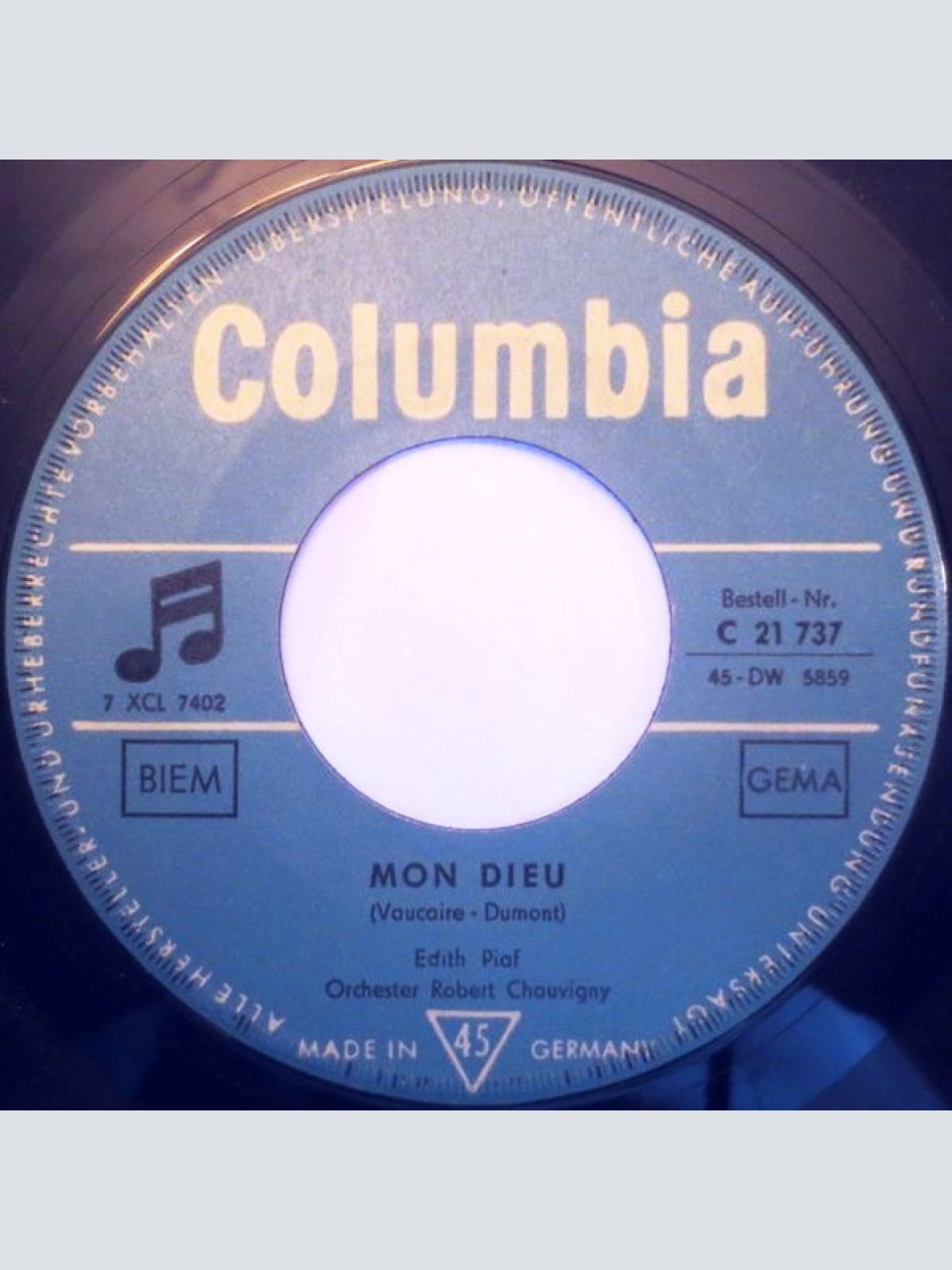 Vinyl / Edith Piaf - Mon Dieu / Des Histoires