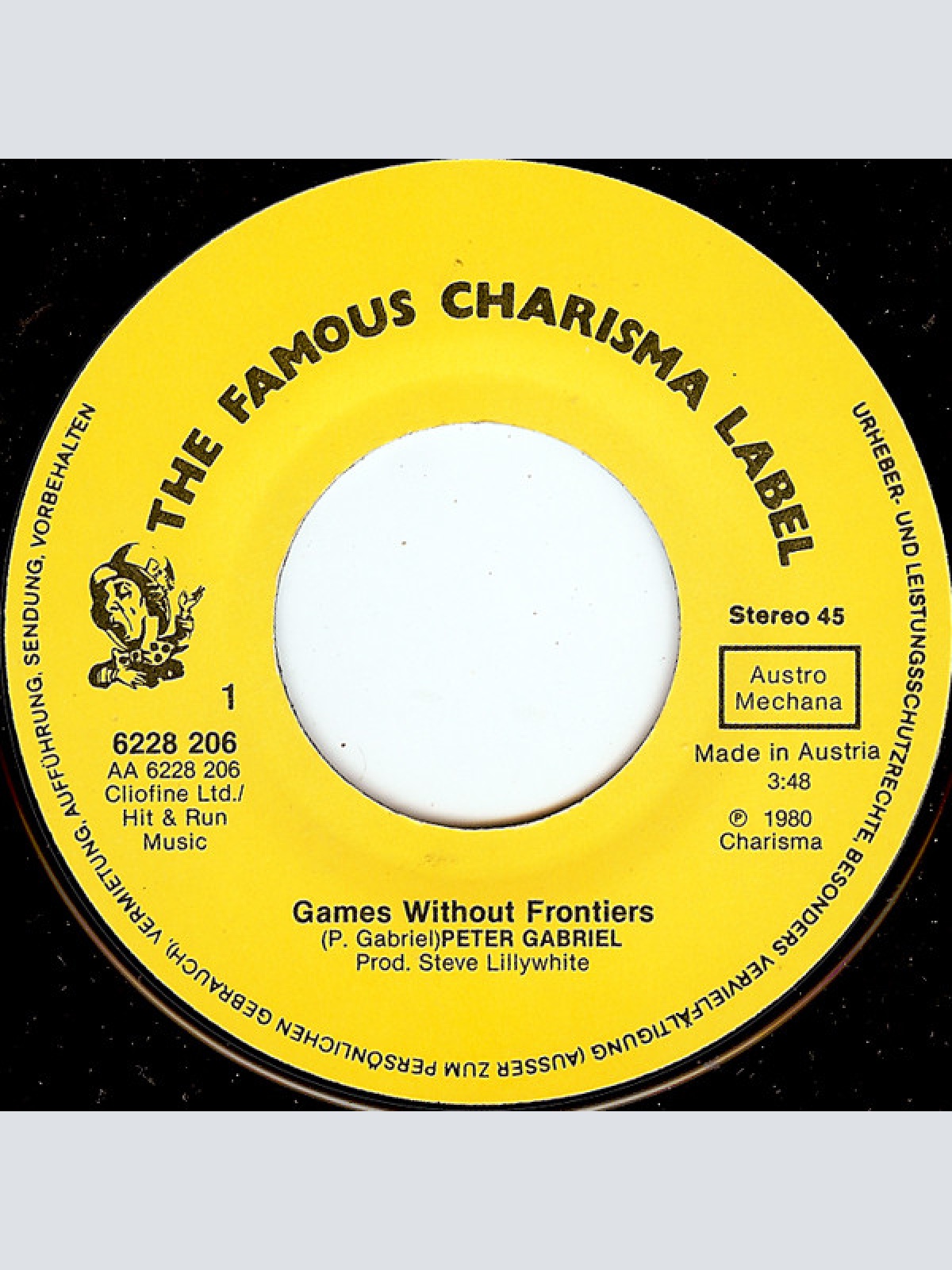 Vinyl / Peter Gabriel - Games Without Frontiers