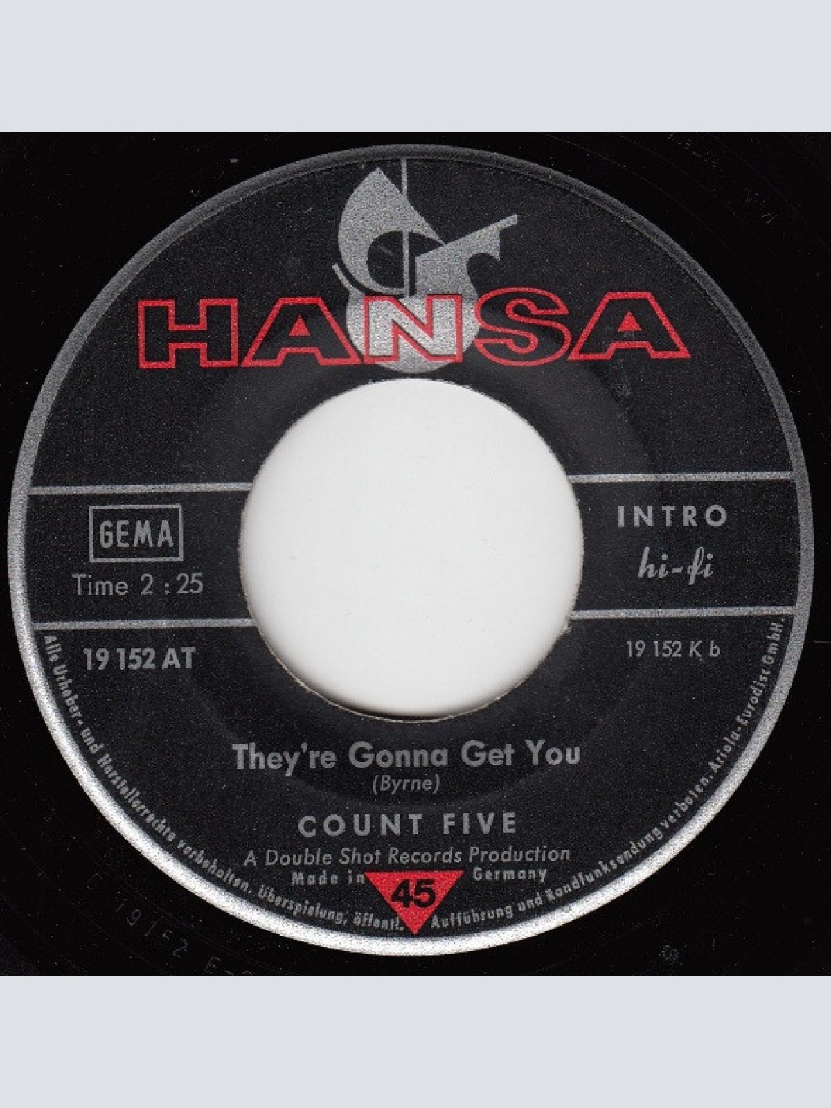 Vinyl / Count Five - Psychotic Reaction