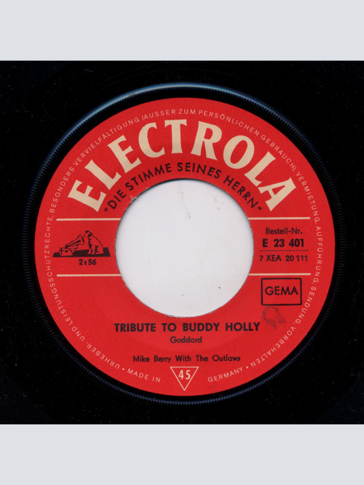 Vinyl / Mike Berry With The Outlaws (3) - Tribute To Buddy Holly