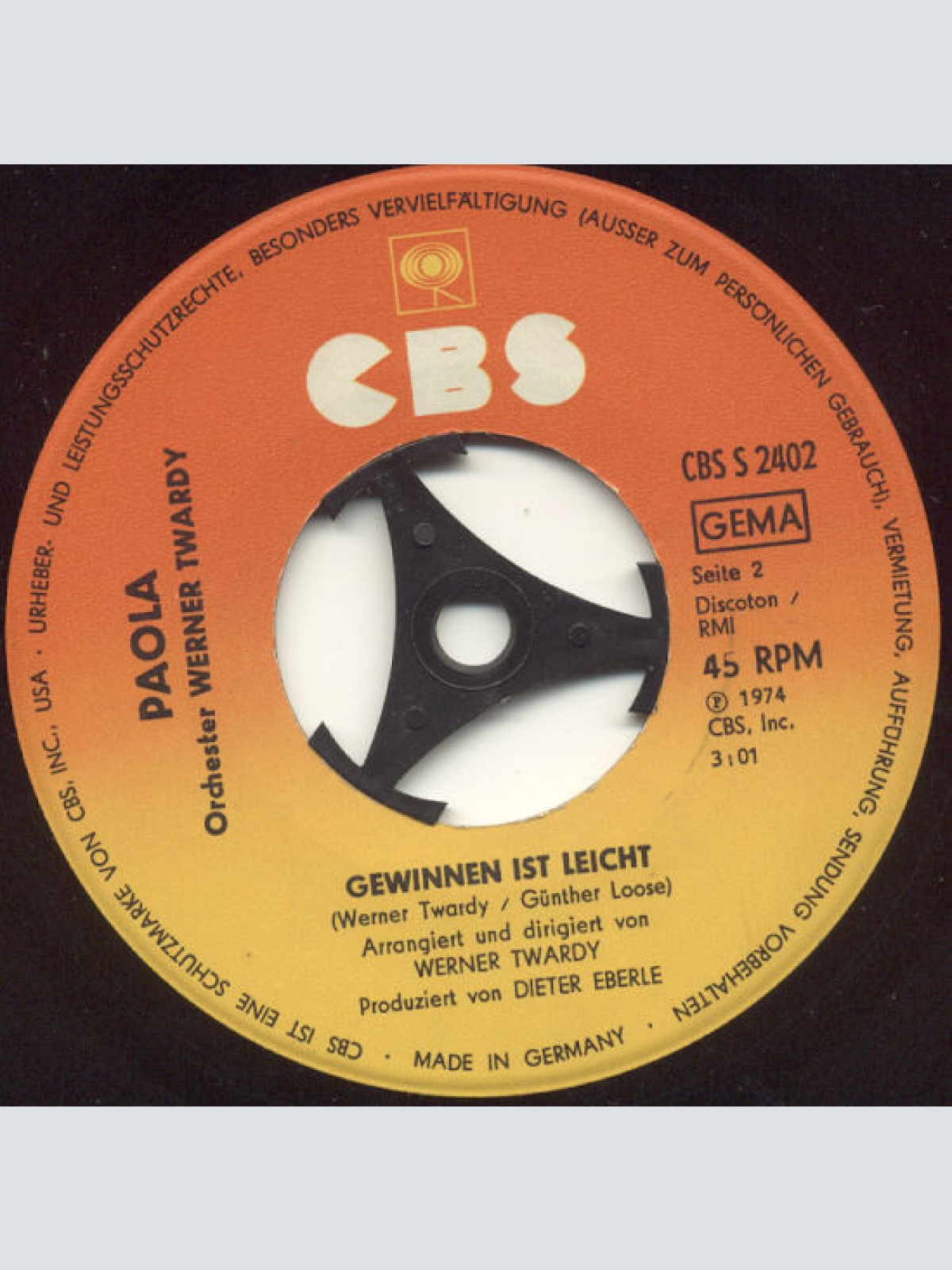 Vinyl / Paola (2) - Addio Mein Napoli