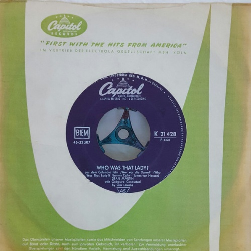 Vinyl / Dean Martin - Love Me, My Love / Who Was That Lady?