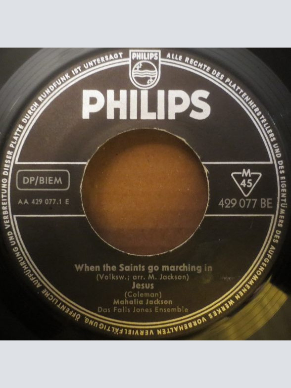 Vinyl / Mahalia Jackson And The Falls-Jones Ensemble - When The Saints Go Marching In • Jesus • Walk Over God's Heaven • Didn't It Rain