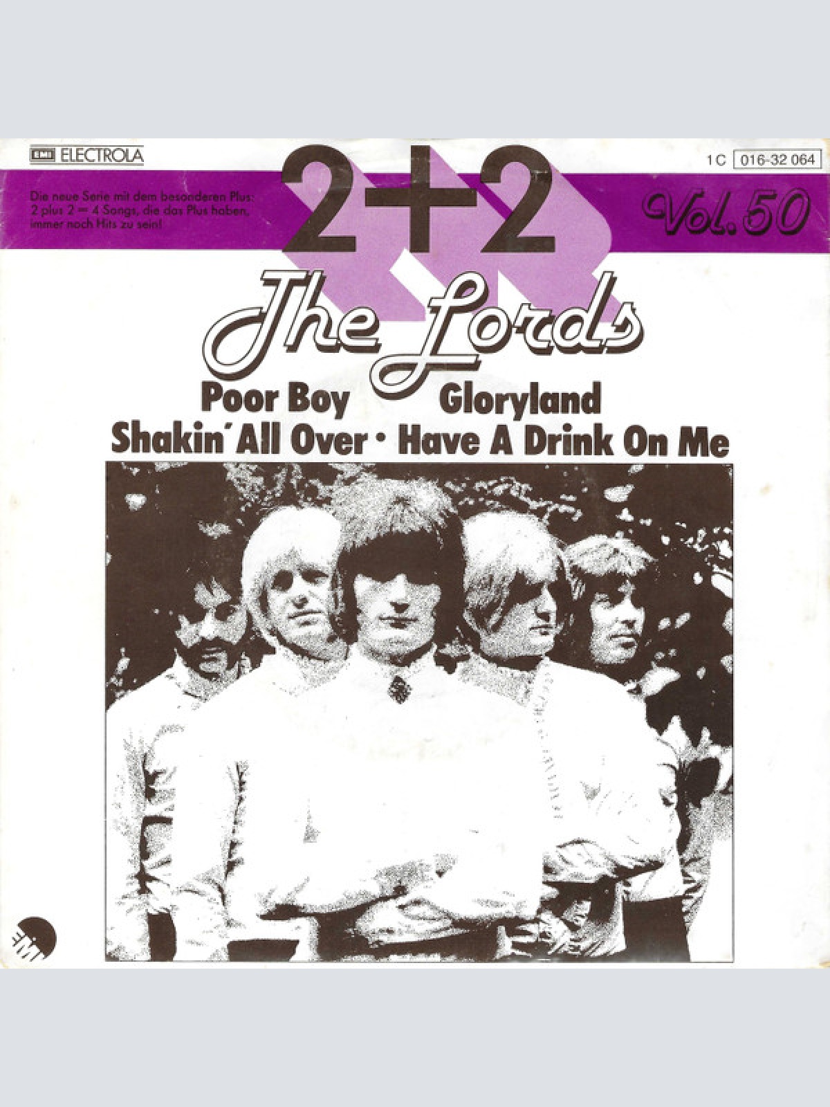 Vinyl / The Lords - Poor Boy / Gloryland / Shakin' All Over / Have A Drink On Me