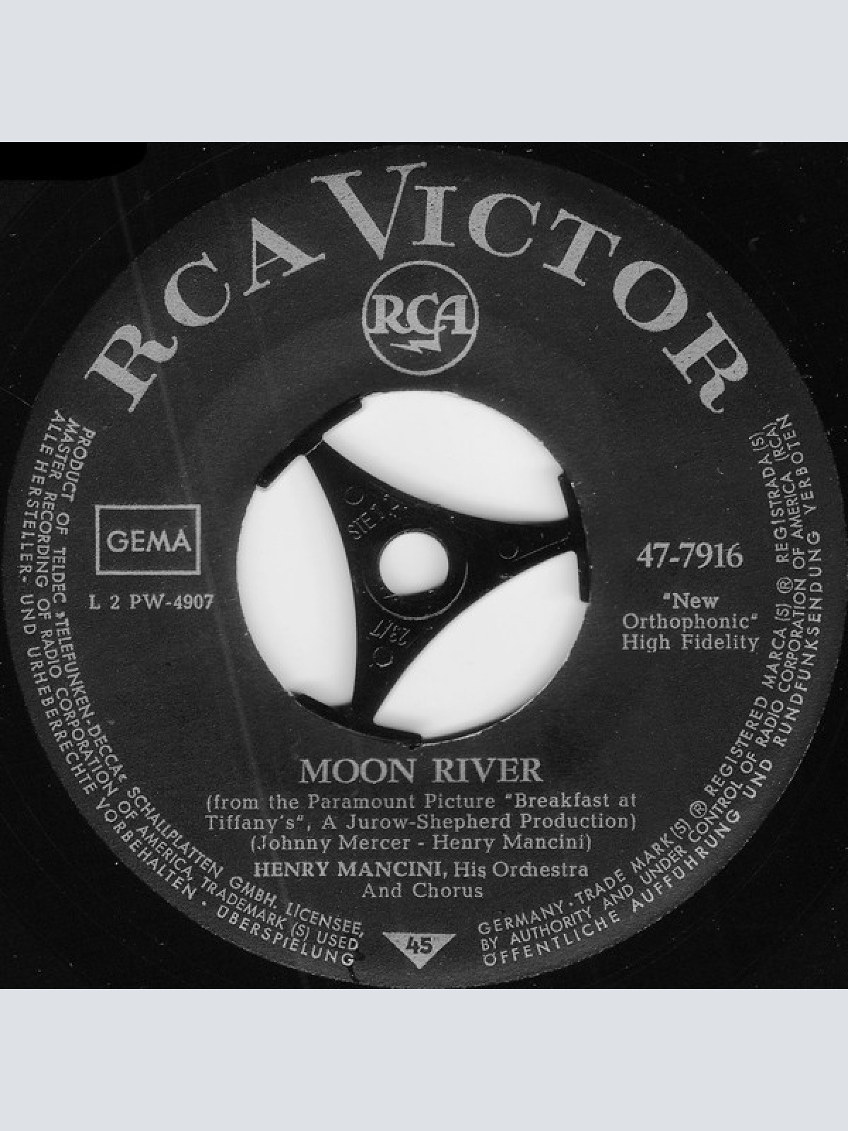 Vinyl / Henry Mancini And His Orchestra - Breakfast At Tiffany's / Moon River