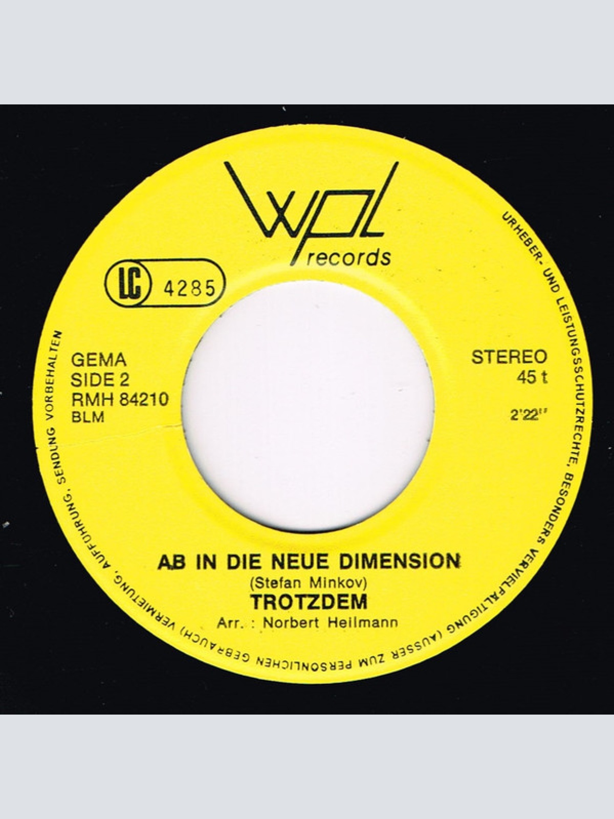 Vinyl / Trotzdem - Fidschi, Fidschi, Fidschi / Ab In Die Neue Dimension